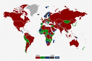 Carbon Dioxide Emissions by Country (in Megatons)