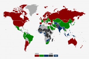 Female School Life Expectancy Map