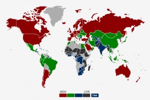 Male School Life Expectancy Map