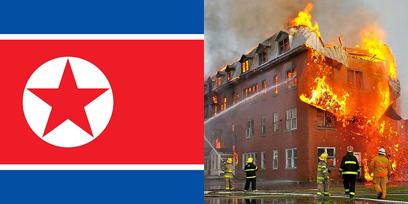 Fires in North Korea
